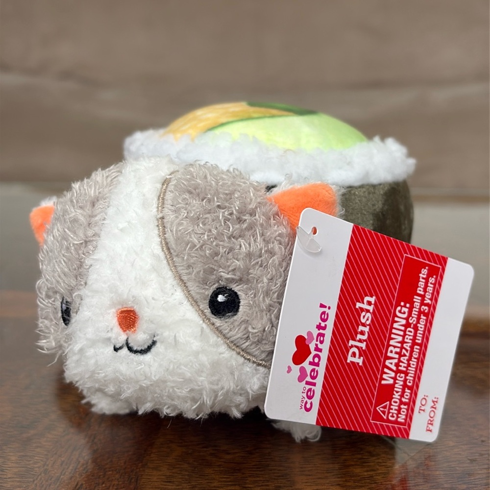 Sushi Cat Plush Animal Kitty Kitten Way To Celebrate New
